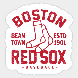 Boston Red Sox Retro 1 by Buck Tee Sticker